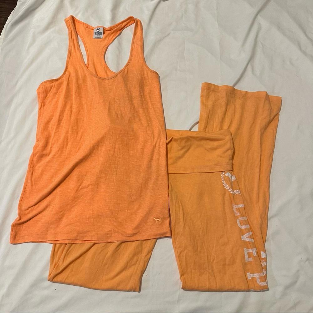 Y2K PINK Victoria's Secret Flare Yoga Pants and Tank Top